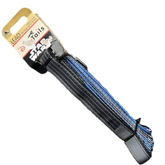 WDW Disney Tails Parks Star‎ Wars Lightsaber Luke Blue Dog Pet Leash Lead - Picture 1 of 9